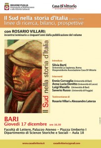Locandina seminario web Bari